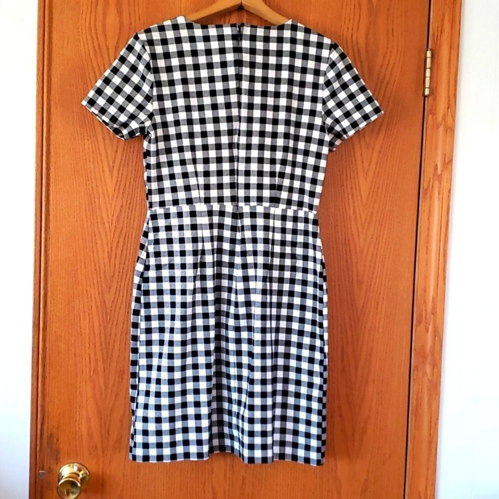 Very Nice Black & White Checkered Old Navy Shift Dress Sz M - Picture 3 of 5
